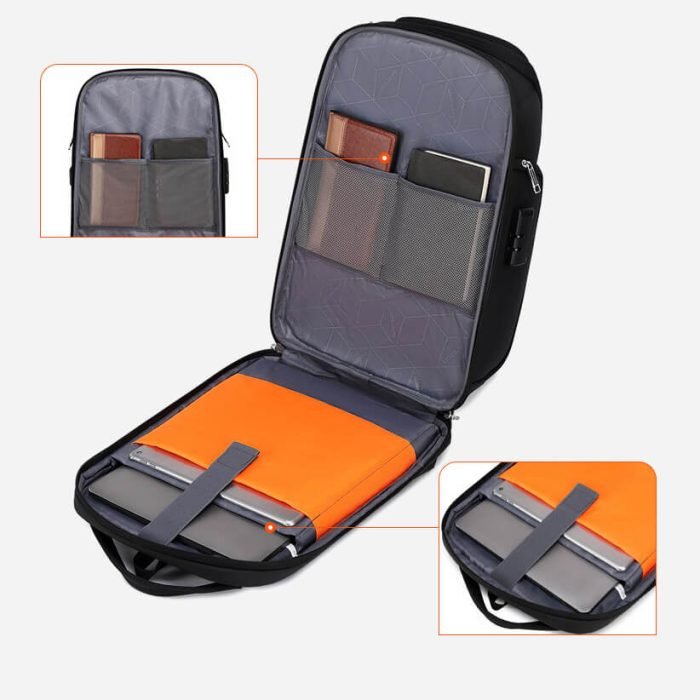 B002 Custom logo anti-theft laptop backpacks - Image 3