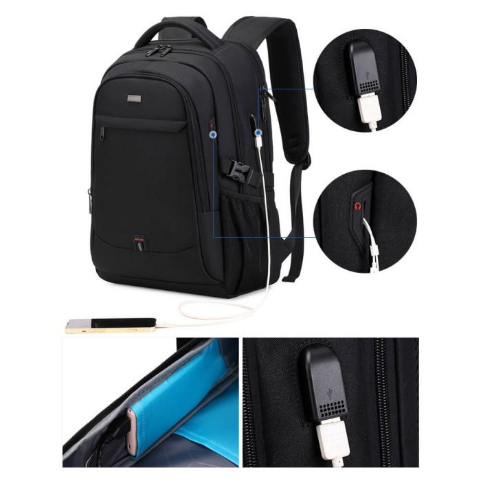 B003 Durable waterproof business usb laptop backpack - Image 11
