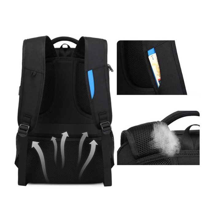 B003 Durable waterproof business usb laptop backpack - Image 14