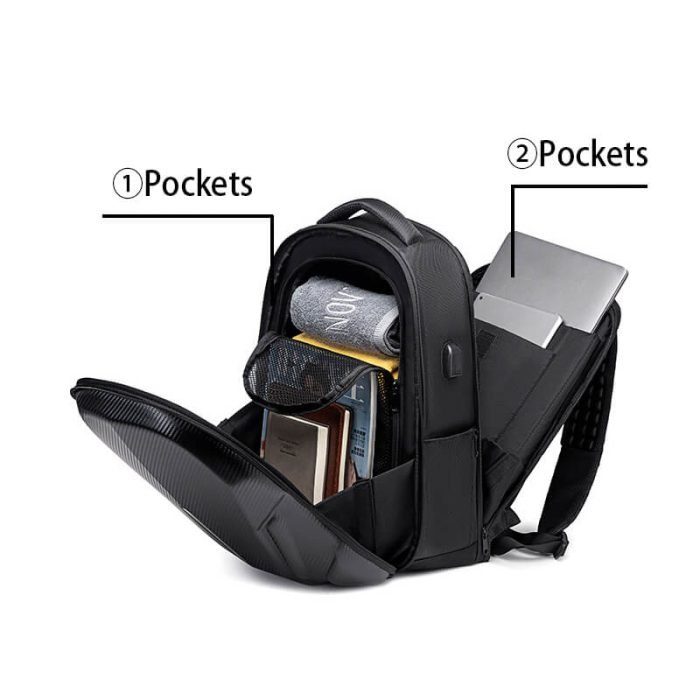B006 OEM men black eva sports laptop backpack - Image 3