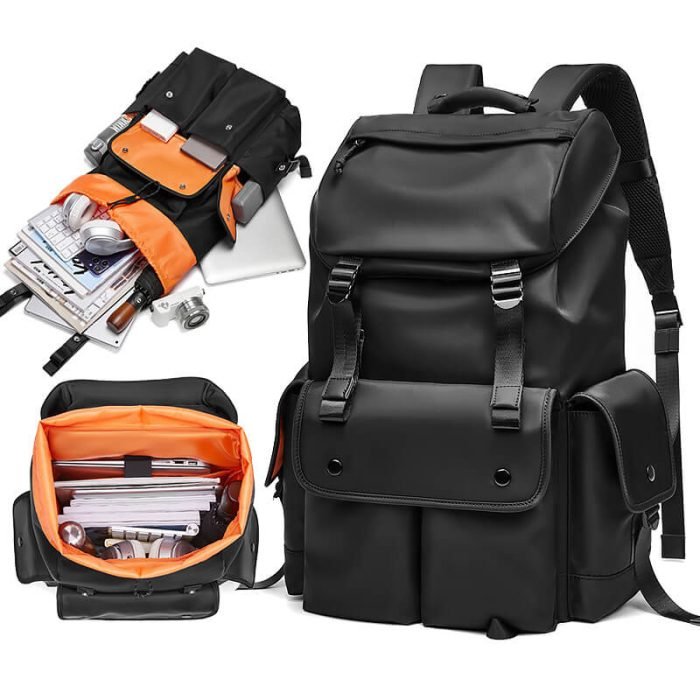 B008 Custom logo fashion business laptop backpack - Image 2