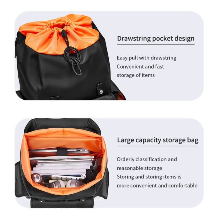 B008 Custom logo fashion business laptop backpack - Image 4
