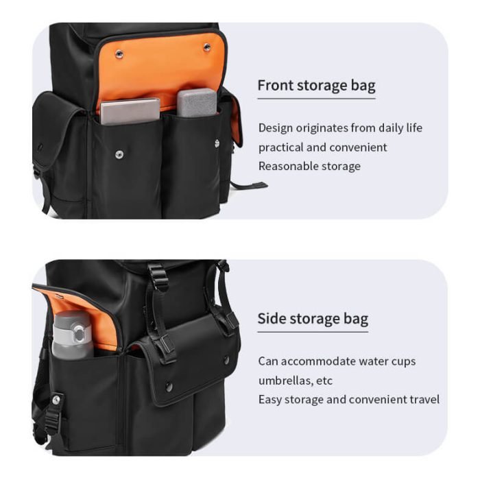 B008 Custom logo fashion business laptop backpack - Image 5