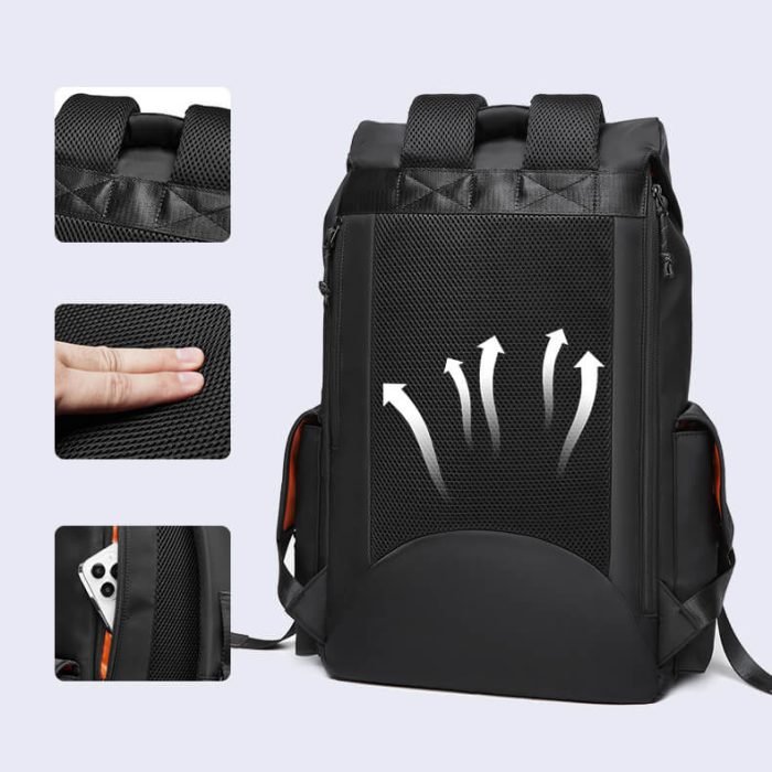 B008 Custom logo fashion business laptop backpack - Image 7