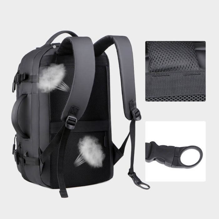 B014 Larger capacity business laptop backpack - Image 4