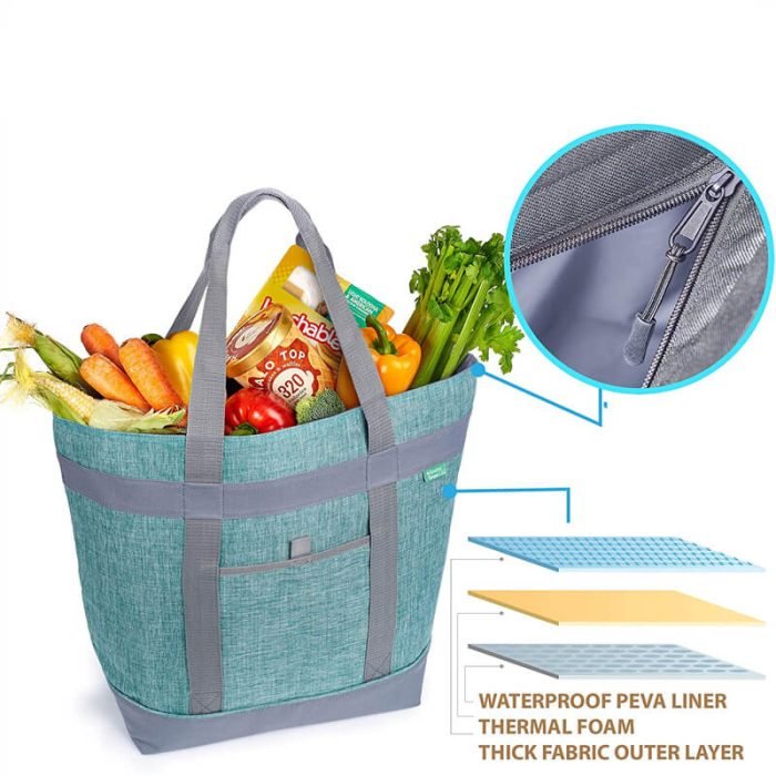 CL005-2 Reusable insulation grocery bag travel picnic cooler bag - Image 3