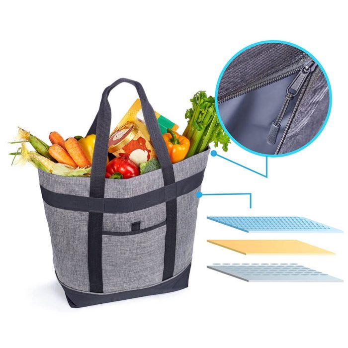 CL005-3 Insulated picnic lunch bag grocery tote bag - Image 5
