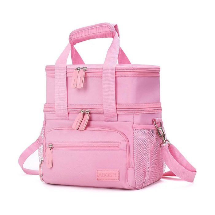 CL007 Pink camping double layer beer picnic bag