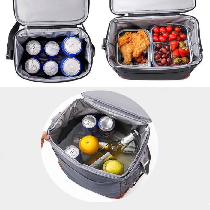CL008 Black portable insulated cooler bag - Image 10