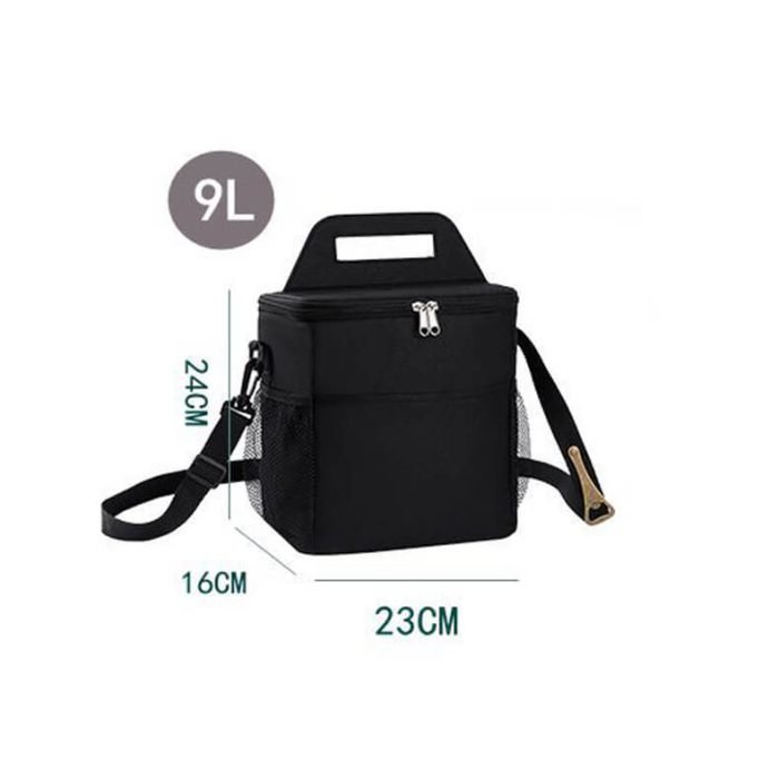 CL008 Black portable insulated cooler bag - Image 8