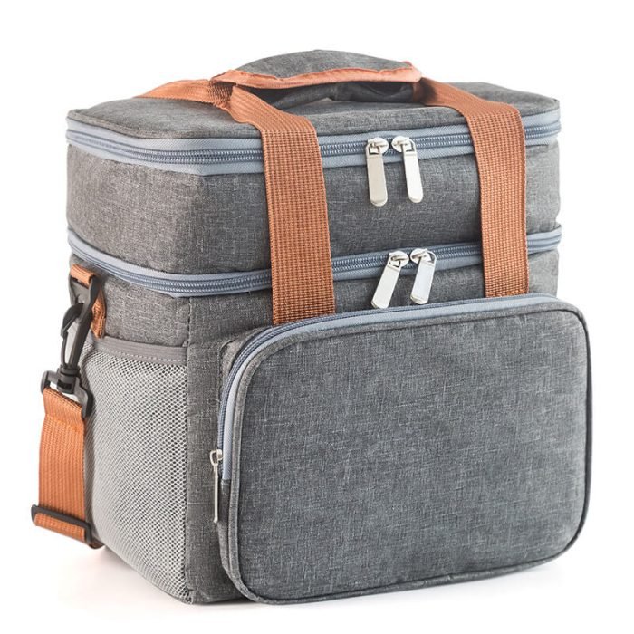 CL009 Waterproof double layer picnic lunch bag - Image 2