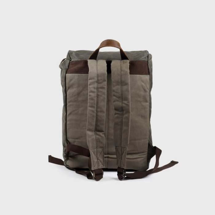 FB004 Waterproof oil waxed canvas hiking backpack - Image 10