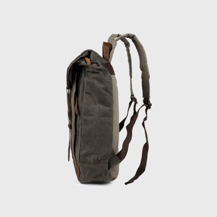 FB004 Waterproof oil waxed canvas hiking backpack - Image 9