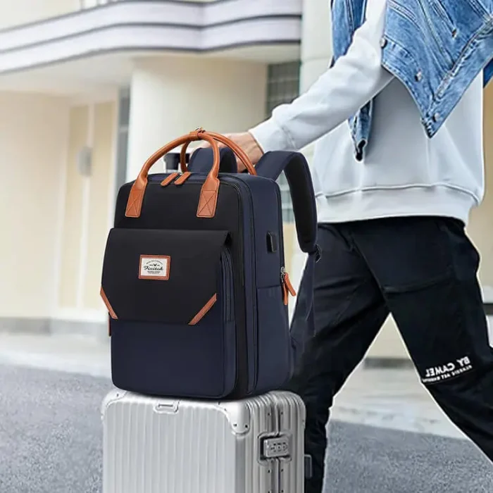 B020 School Bag travel USB Charging Laptop Backpack For Weekend - Image 16