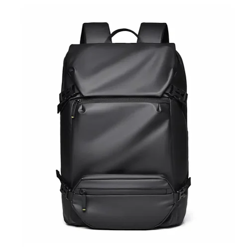B025 Custom Logo Waterproof PU Leather Laptop Backpack