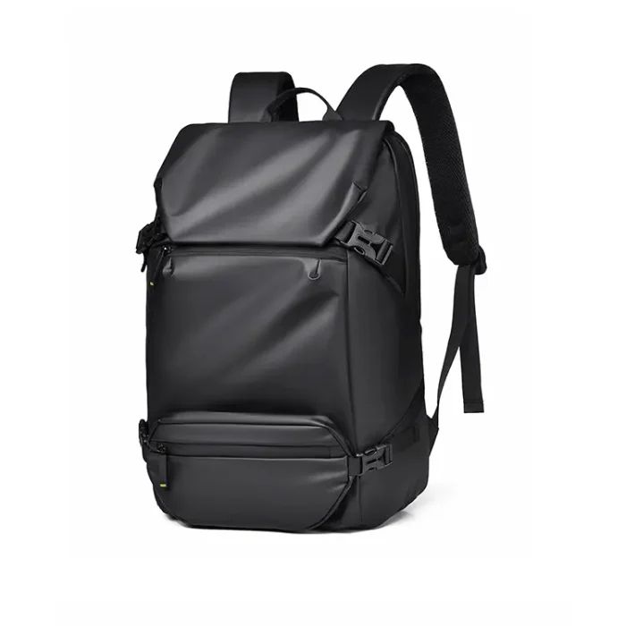 B025 Custom Logo Waterproof PU Leather Laptop Backpack - Image 7