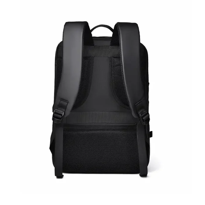 B025 Custom Logo Waterproof PU Leather Laptop Backpack - Image 9