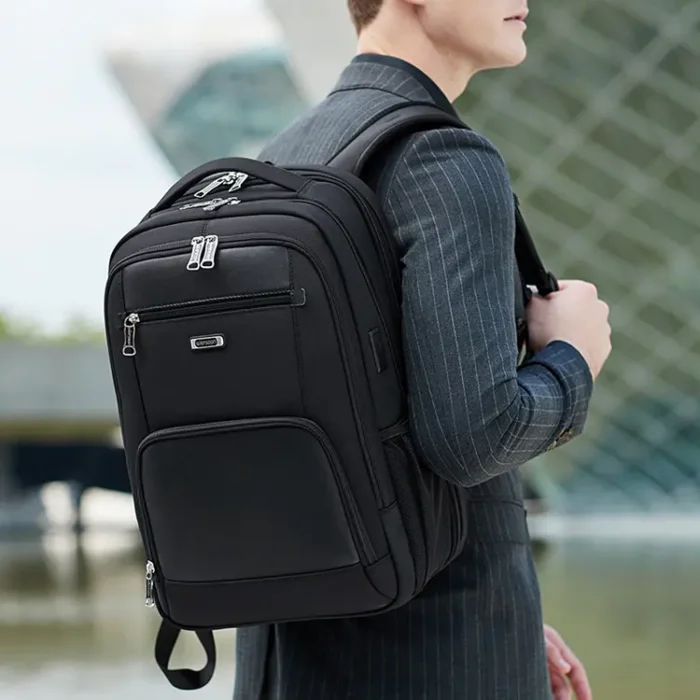 B027 Durable Multi-function Men's Laptops Backpack - Image 3