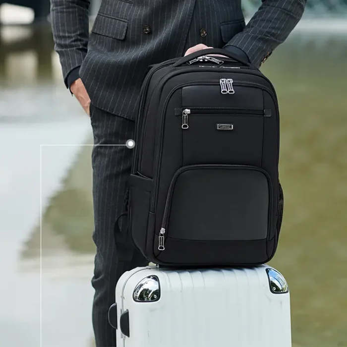 B027 Durable Multi-function Men's Laptops Backpack - Image 4