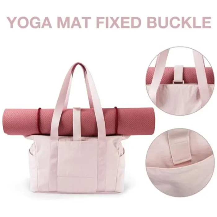 M20 Multifunctional Water Resistant Tote Fitness Bag with Yoga Mat Buckle for Gym - Image 5