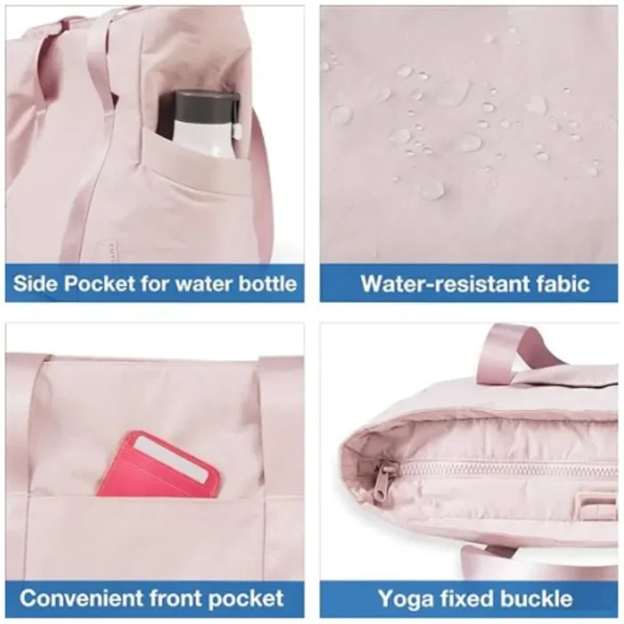 M20 Multifunctional Water Resistant Tote Fitness Bag with Yoga Mat Buckle for Gym - Image 6