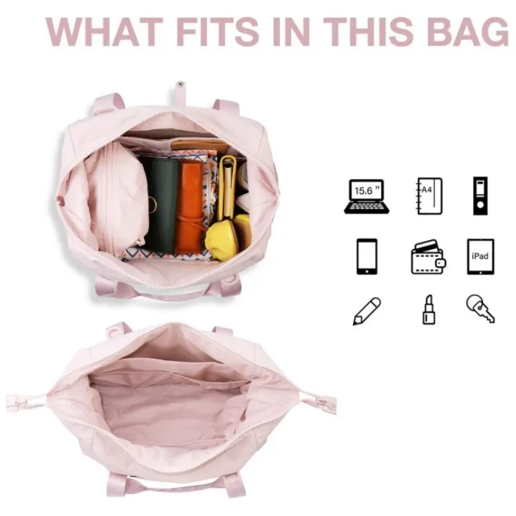 M21 Ladies Daily Nylon Leisure Sports Travel Shoulder Tote Bag Can Put Yoga Ma - Image 3