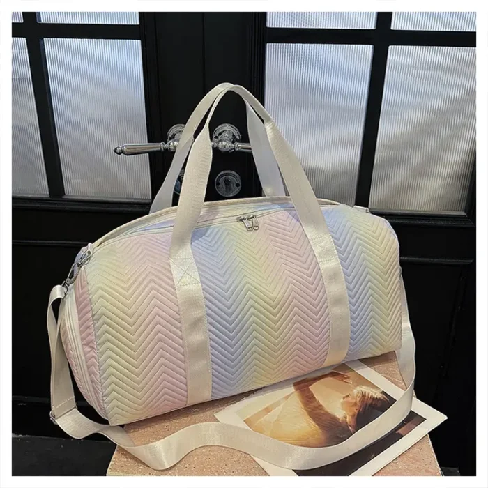 M23 High Quality Tie-dye Gradient Yoga Duffel Weekend Travel Bag - Image 4