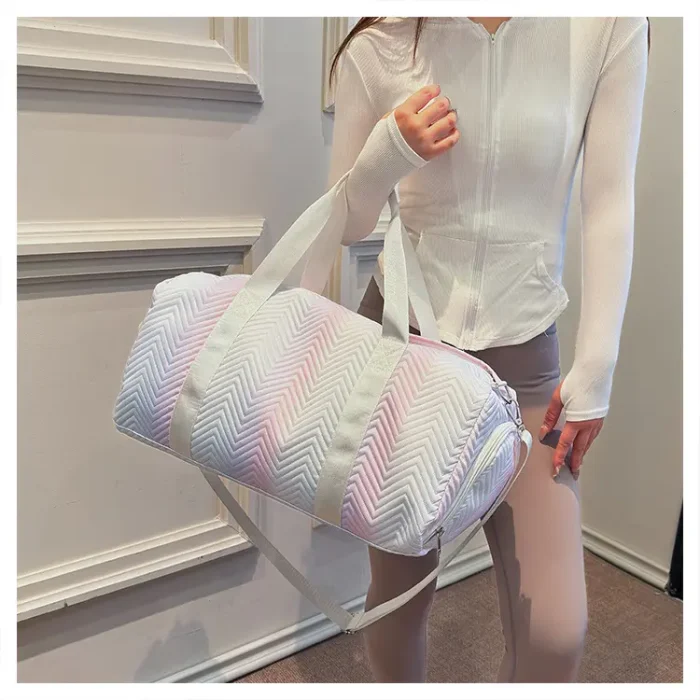 M23 High Quality Tie-dye Gradient Yoga Duffel Weekend Travel Bag - Image 6