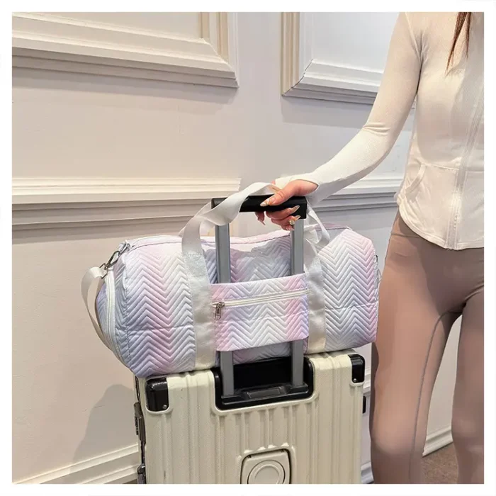 M23 High Quality Tie-dye Gradient Yoga Duffel Weekend Travel Bag - Image 9