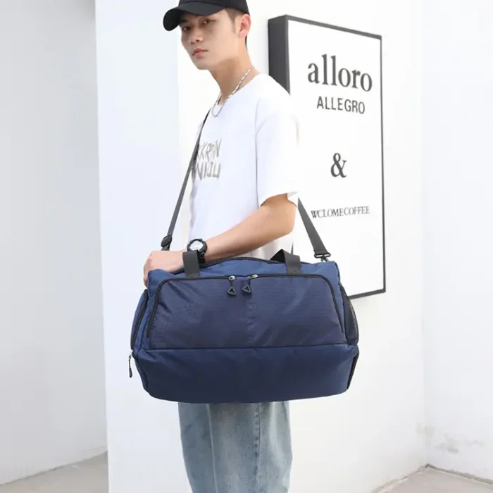 M34 Unisex Large Capacity Waterproof Weekender Duffle Bag With Shoe Compartment - Image 5