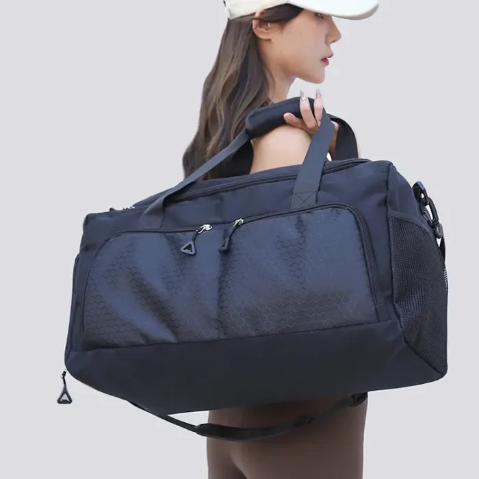 M34 Unisex Large Capacity Waterproof Weekender Duffle Bag With Shoe Compartment - Image 6